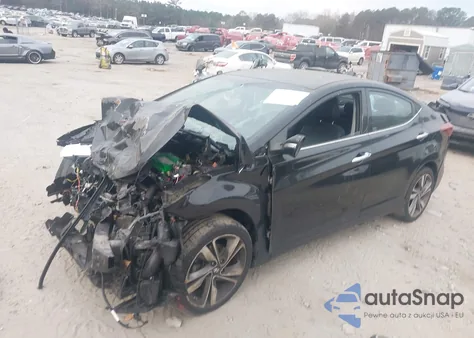 2014 Hyundai Elantra Limited from USA, damaged, VIN 5NPDH4AE3EH470674